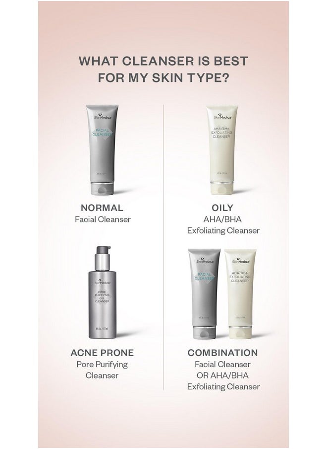 SkinMedica Facial Cleanser - Foaming Cleanser That is a Gentle Face Wash for Normal or Dry Skin and Perfect As a Makeup Remover, 6 Fl Oz