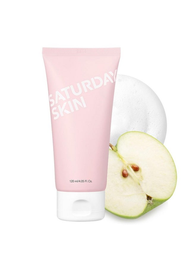 Saturday Skin Face Cleanser Hydrating Foam Cleanser Natural ingredients Anti-aging | Makeup Remover and Face Wash | Fragrance Free Ideal for Sensitive, Dry Skin Korean Skincare