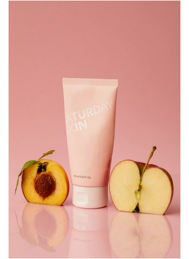Saturday Skin Face Cleanser Hydrating Foam Cleanser Natural ingredients Anti-aging | Makeup Remover and Face Wash | Fragrance Free Ideal for Sensitive, Dry Skin Korean Skincare