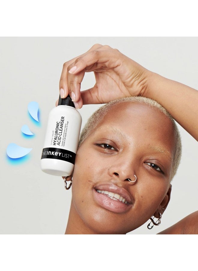 The INKEY List Hyaluronic Acid Cleanser, Daily Hydrating Face Cleanser, Helps Hydrate Skin and Lock In Moisture, Removes Makeup, For All Skin Types, 5 fl oz
