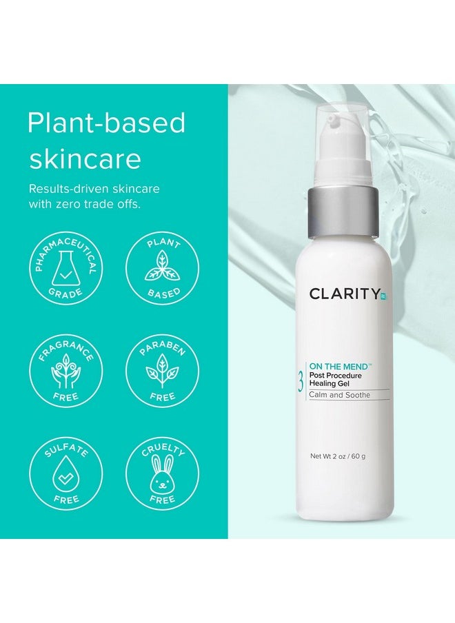 ClarityRx On The Mend Healing Gel, Natural Plant-Based Face & Body Ointment for Post Skincare Treatments (2 oz)