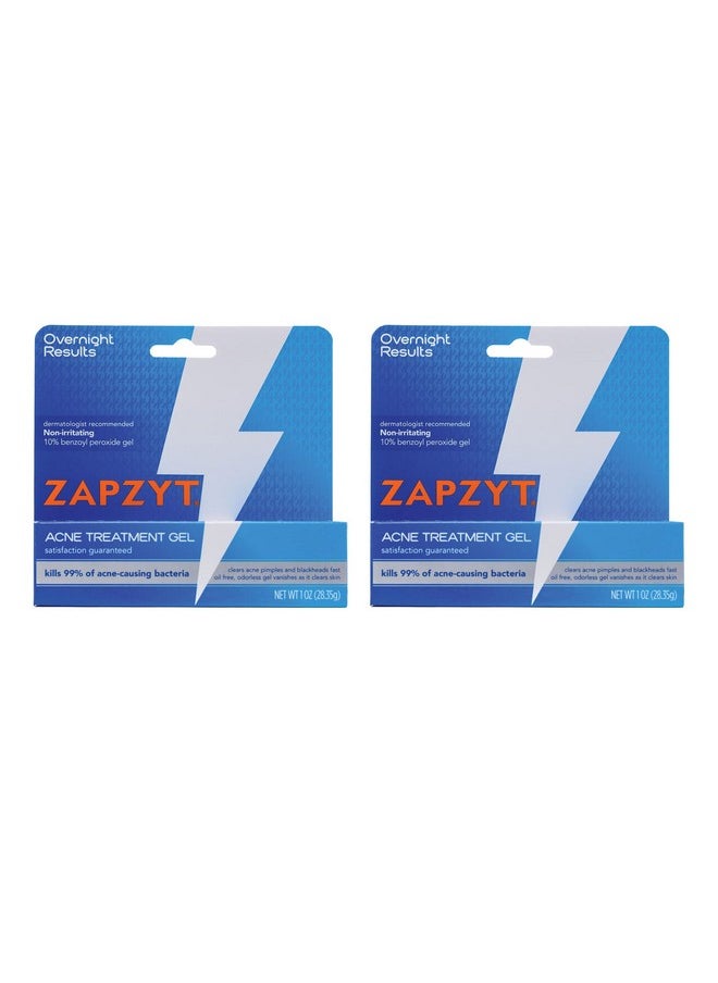 ZapZyt Acne Treatment Gel, 1 oz, Pack of 2