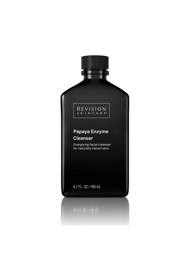 Revision Skincare Papaya Enzyme Cleanser, Energizing Facial Cleanser with Salicylic Acid, Soothing and Exfoliating, 6.7 fl oz
