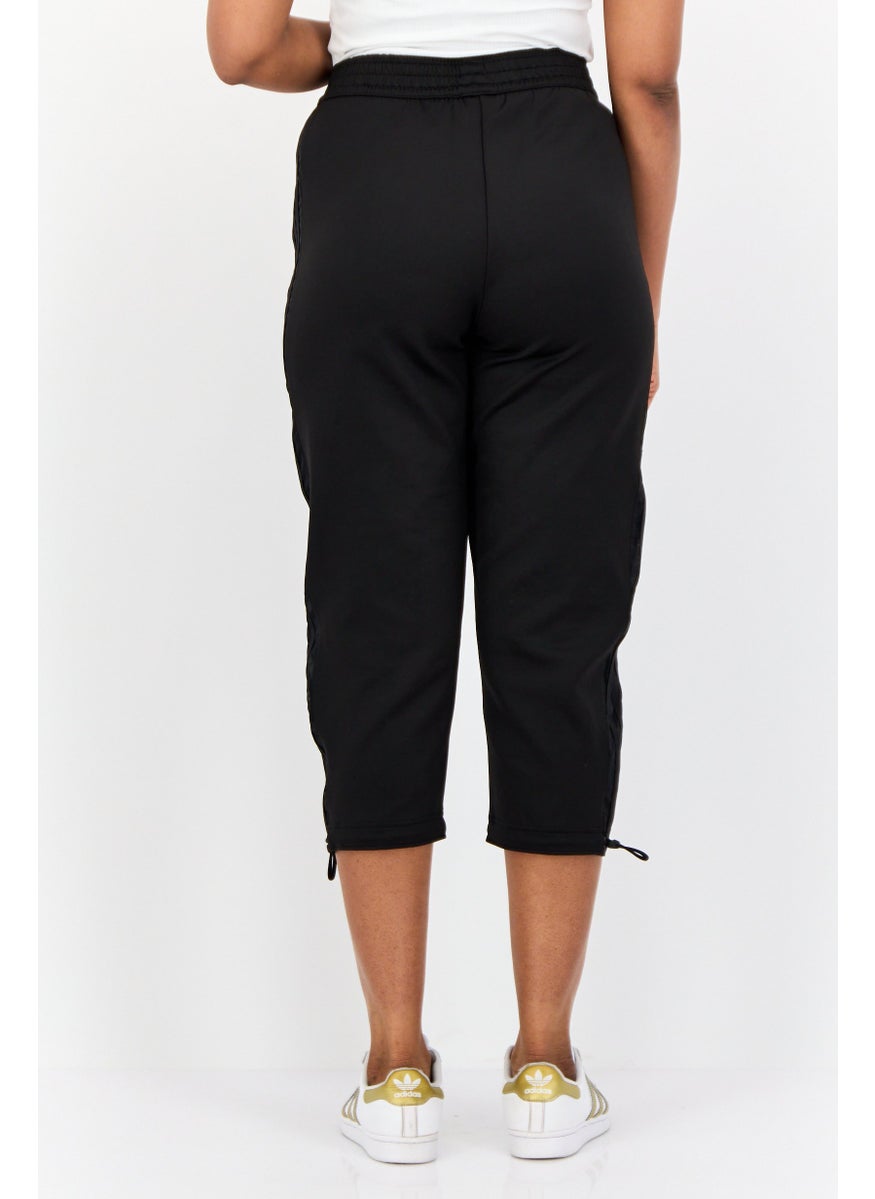 Women Sportswear Fit Brand Logo Outdoor Sweatpants, Black