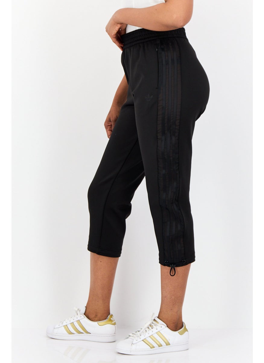 Women Sportswear Fit Brand Logo Outdoor Sweatpants, Black