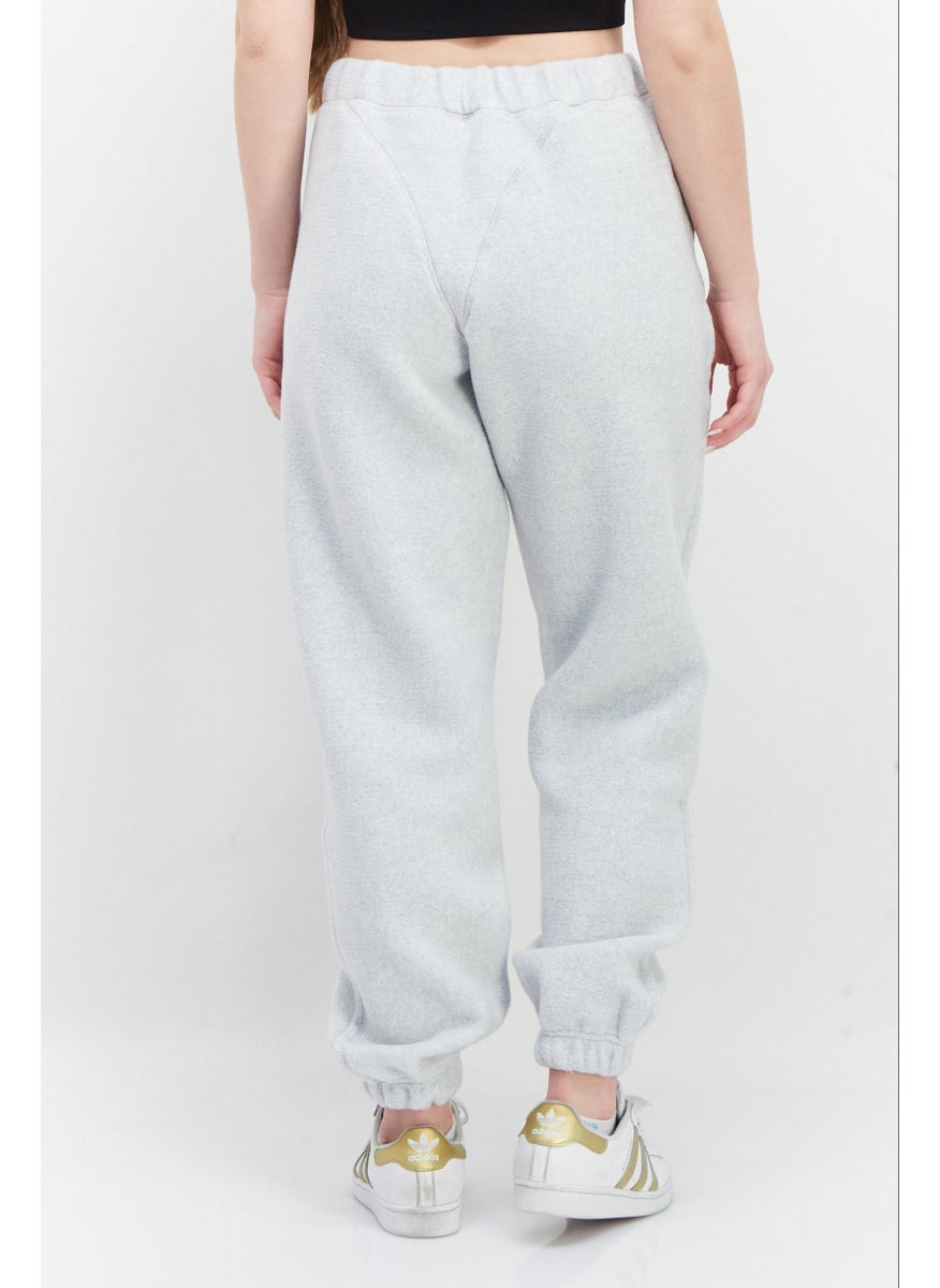 Women Sportswear Fit Running Sweatpants, Light Grey