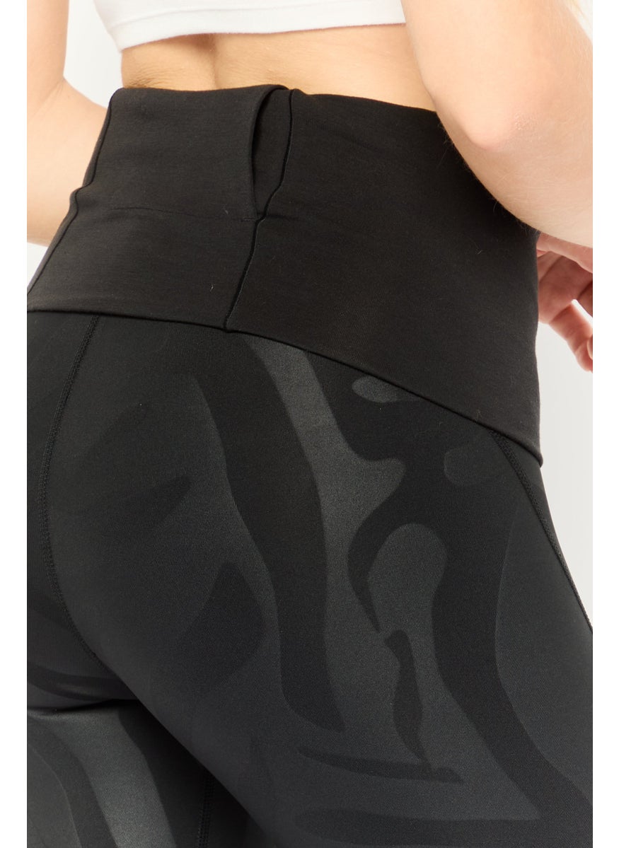 Women Sportswear Fit Training Leggings, Black