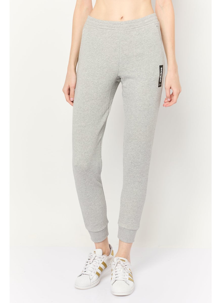 Women Sportswear Fit Brand Logo Training Sweatpants, Heather Grey
