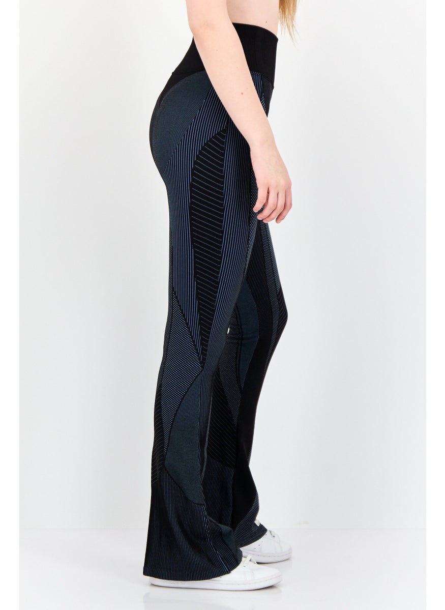Women Textured 30 Inch Flared Leggings, Multicolor