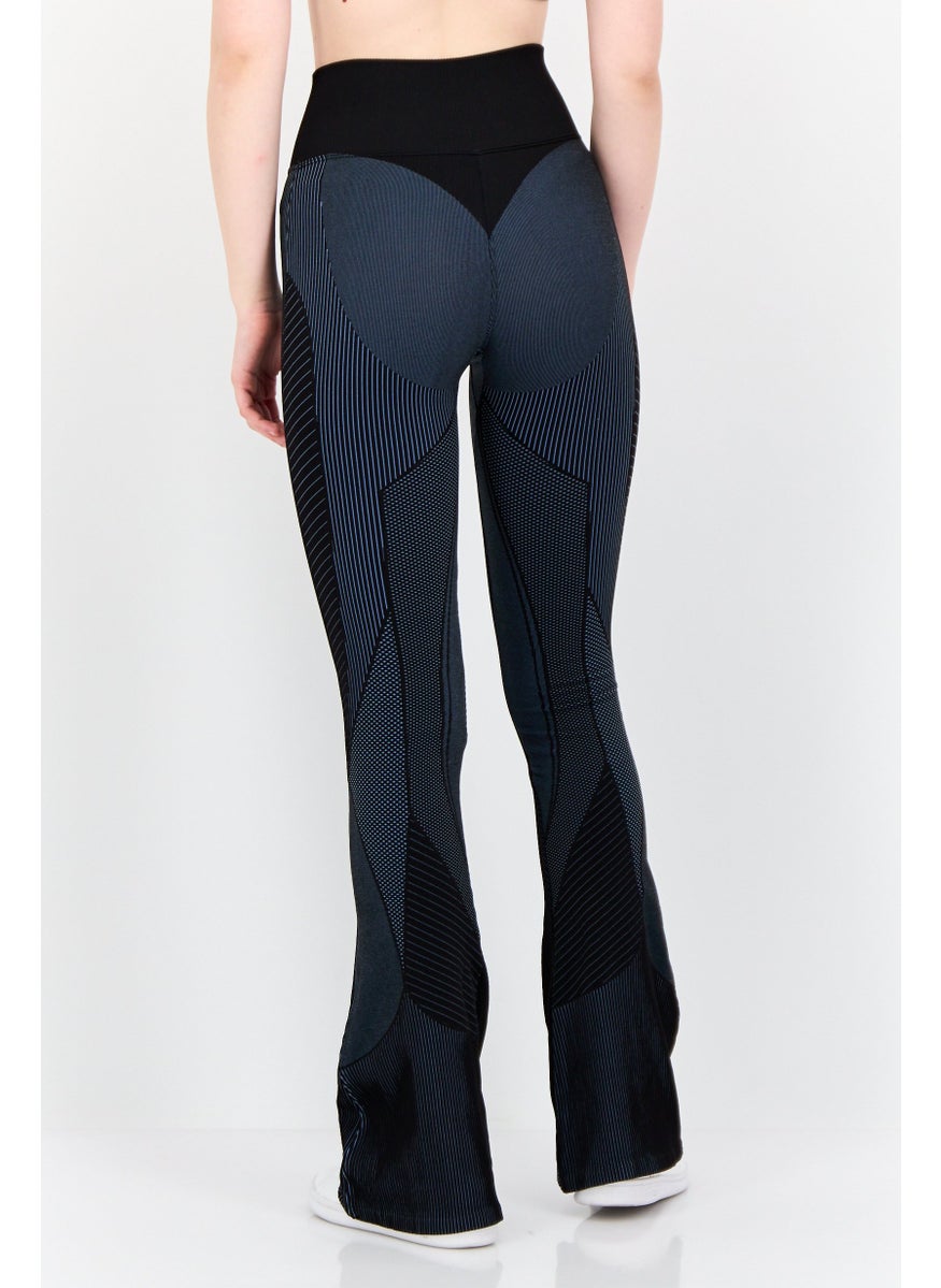 Women Textured 30 Inch Flared Leggings, Multicolor