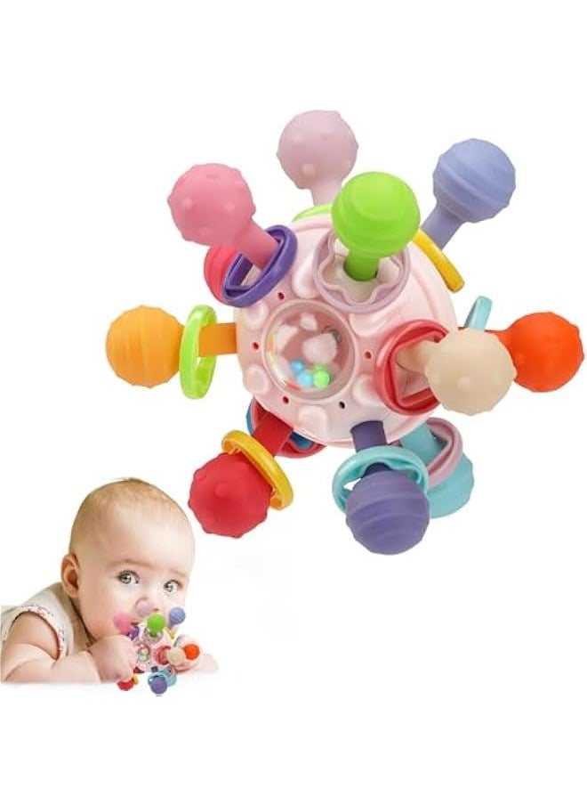 Baby Montessori Sensory Toys for 0-6 6-12 Months, Baby Teether Teething Toys for Babies 0 3 6 9 12 18 Months, Newborn Infant Learning Developmental Toys Gifts for 1 2 Year Old Boys Girls