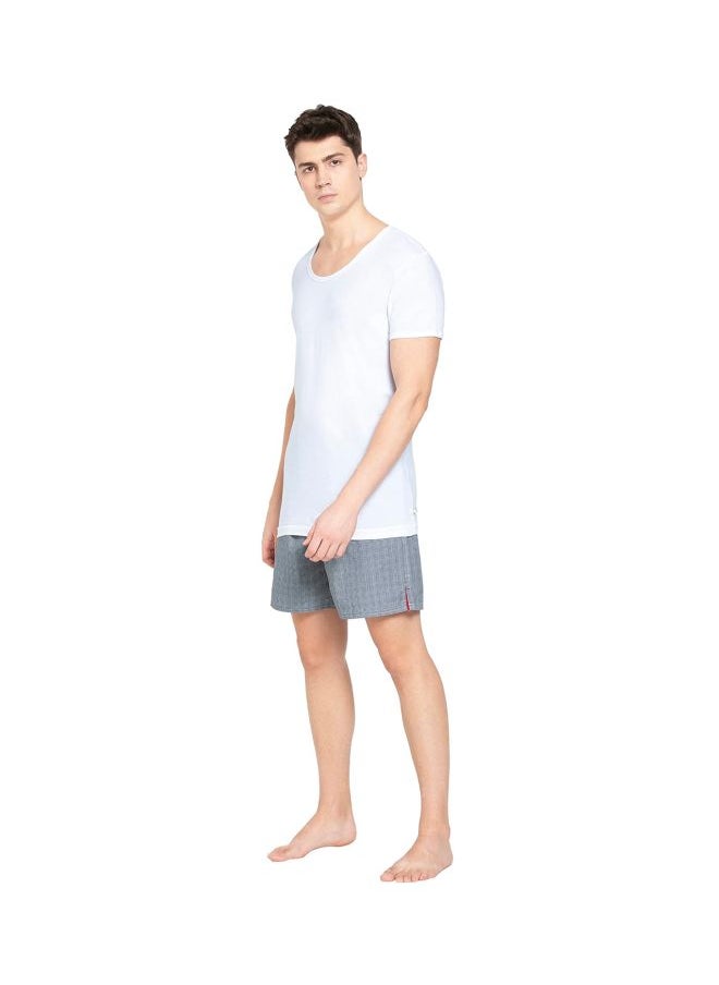 Jockey 8817 Men Super Combed Cotton Round Neck Half Sleeved Vest with Extended Length for Easy Tuck Pack of 2
