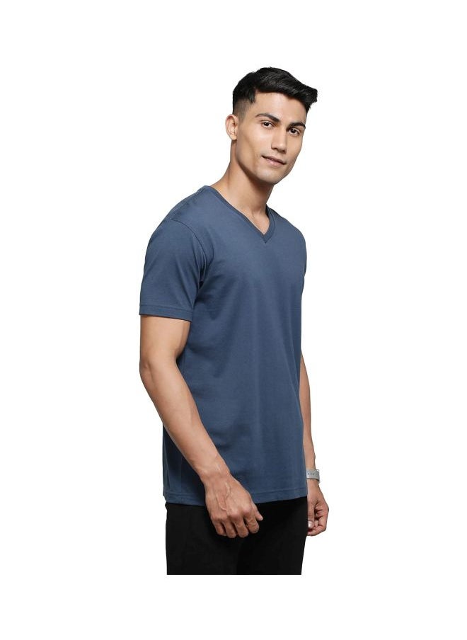 Jockey 2726 Men Super Combed Cotton Rich Solid V Neck Half Sleeve T Shirt