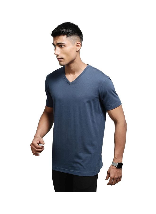 Jockey 2726 Men Super Combed Cotton Rich Solid V Neck Half Sleeve T Shirt
