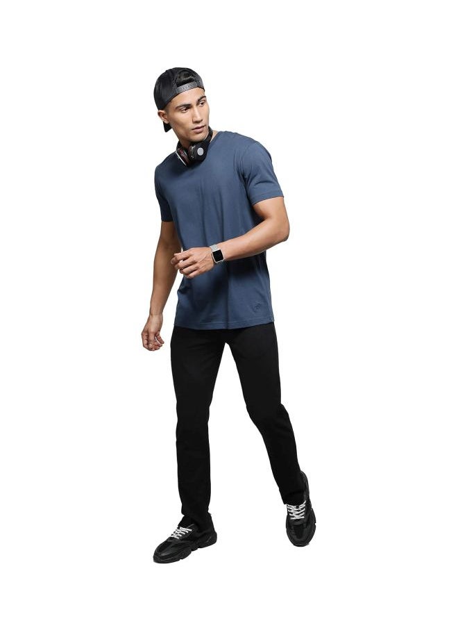 Jockey 2726 Men Super Combed Cotton Rich Solid V Neck Half Sleeve T Shirt
