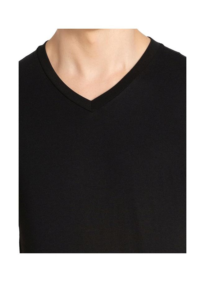 Jockey 2726 Men Super Combed Cotton Rich Solid V Neck Half Sleeve T Shirt