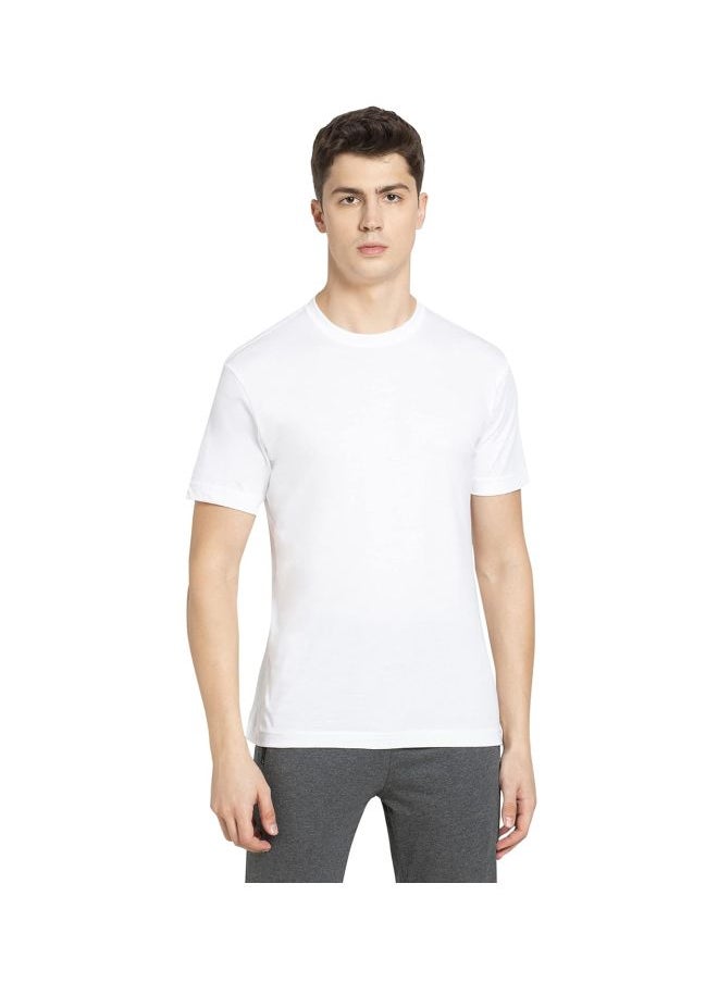 Jockey 2714 Men Super Combed Cotton Rich Solid Round Neck Half Sleeve T Shirt