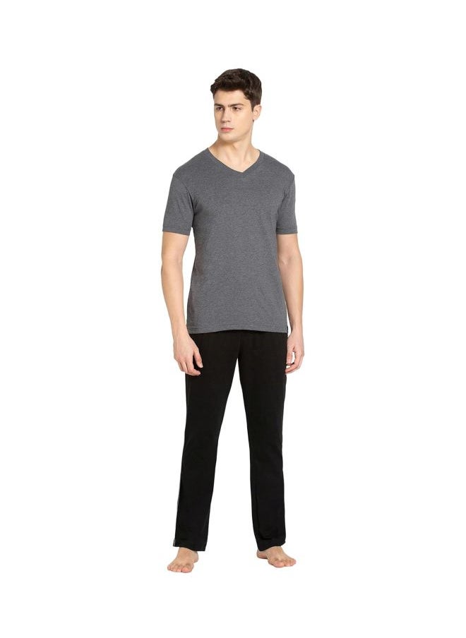Jockey 2726 Men Super Combed Cotton Rich Solid V Neck Half Sleeve T Shirt