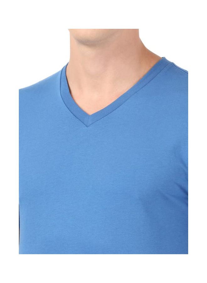 Jockey 2726 Men Super Combed Cotton Rich Solid V Neck Half Sleeve T Shirt