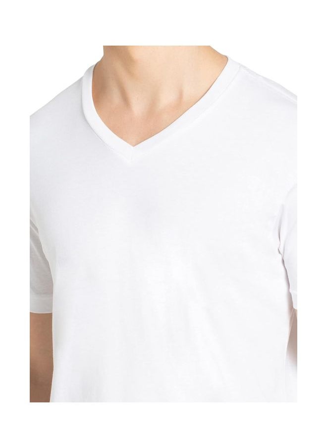Jockey 2726 Men Super Combed Cotton Rich Solid V Neck Half Sleeve T Shirt