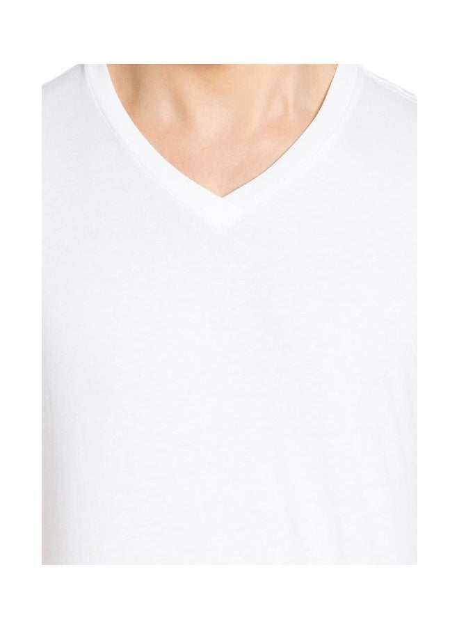 Jockey 2726 Men Super Combed Cotton Rich Solid V Neck Half Sleeve T Shirt