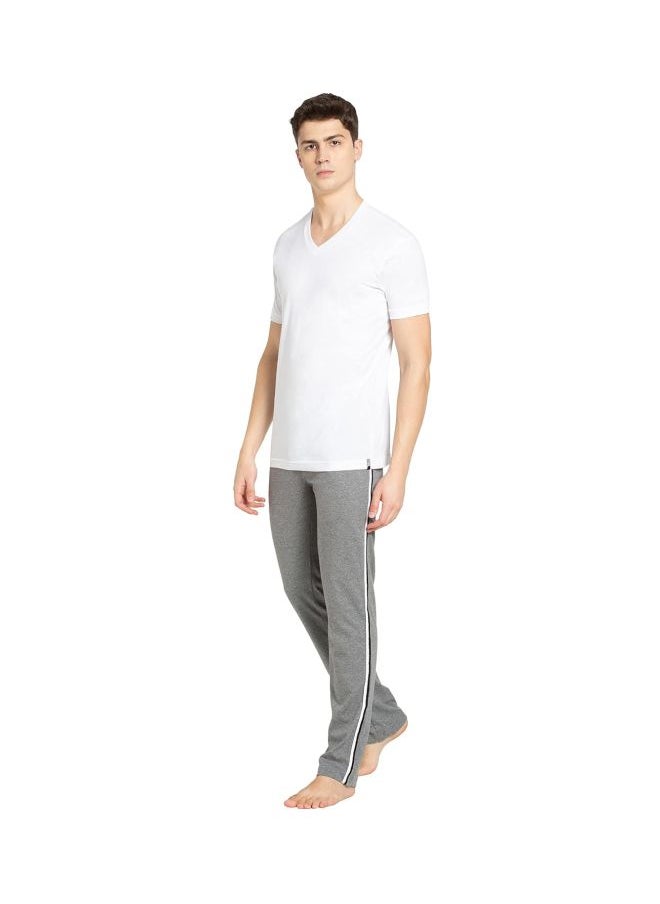Jockey 2726 Men Super Combed Cotton Rich Solid V Neck Half Sleeve T Shirt