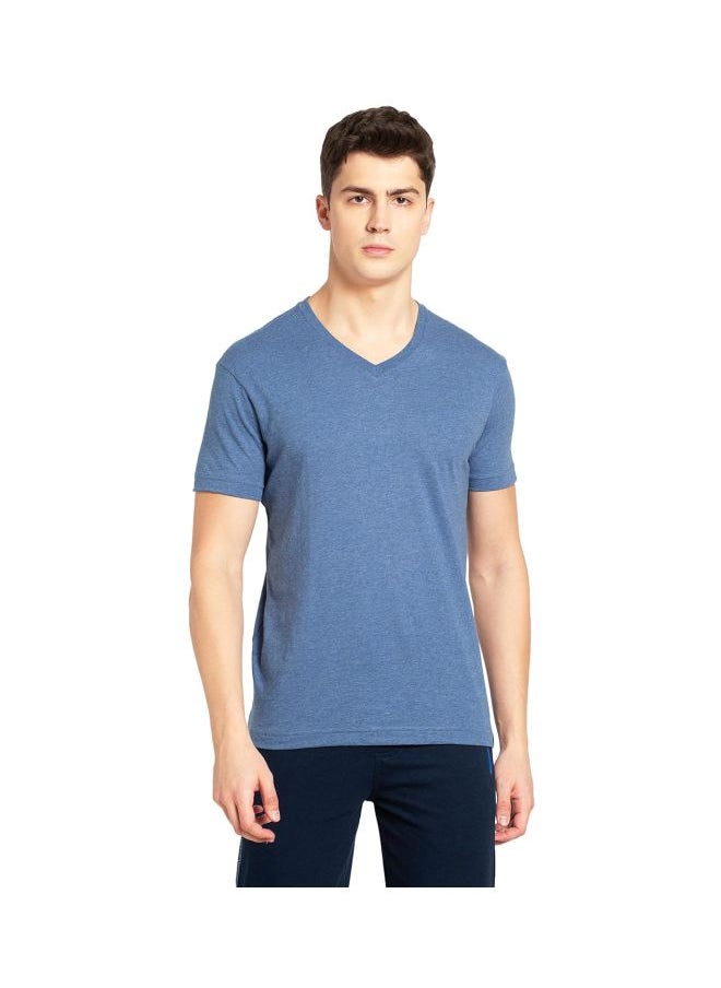 Jockey 2726 Men Super Combed Cotton Rich Solid V Neck Half Sleeve T Shirt