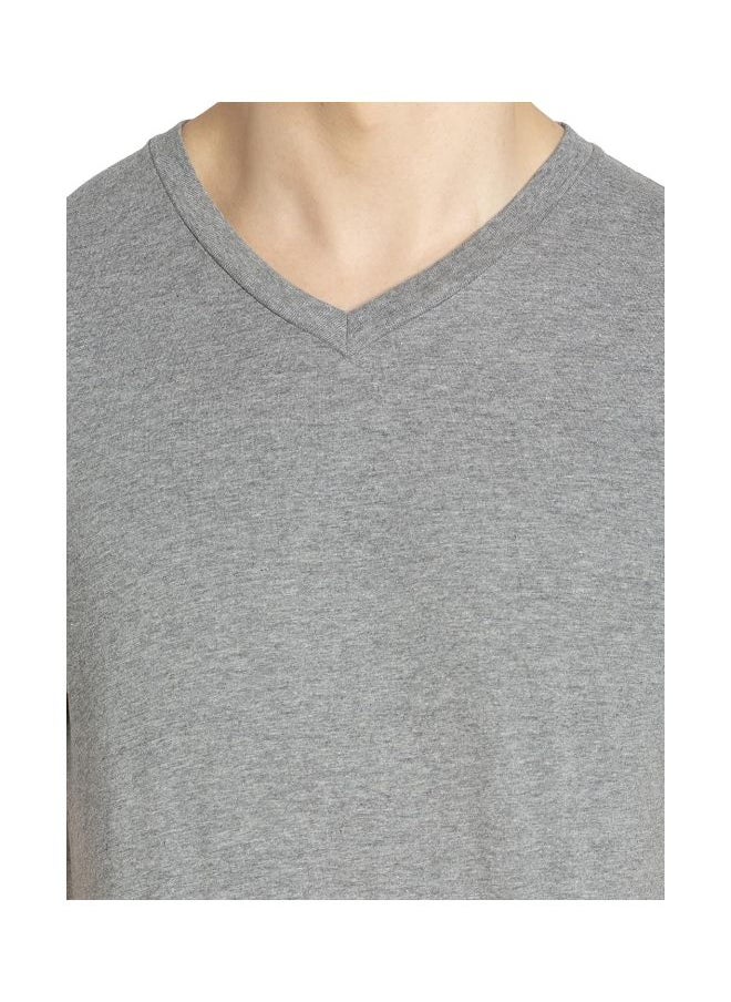 Jockey 2726 Men Super Combed Cotton Rich Solid V Neck Half Sleeve T Shirt