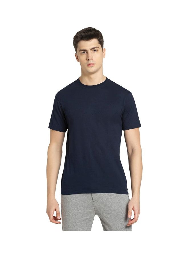 Jockey 2714 Men Super Combed Cotton Rich Solid Round Neck Half Sleeve T Shirt