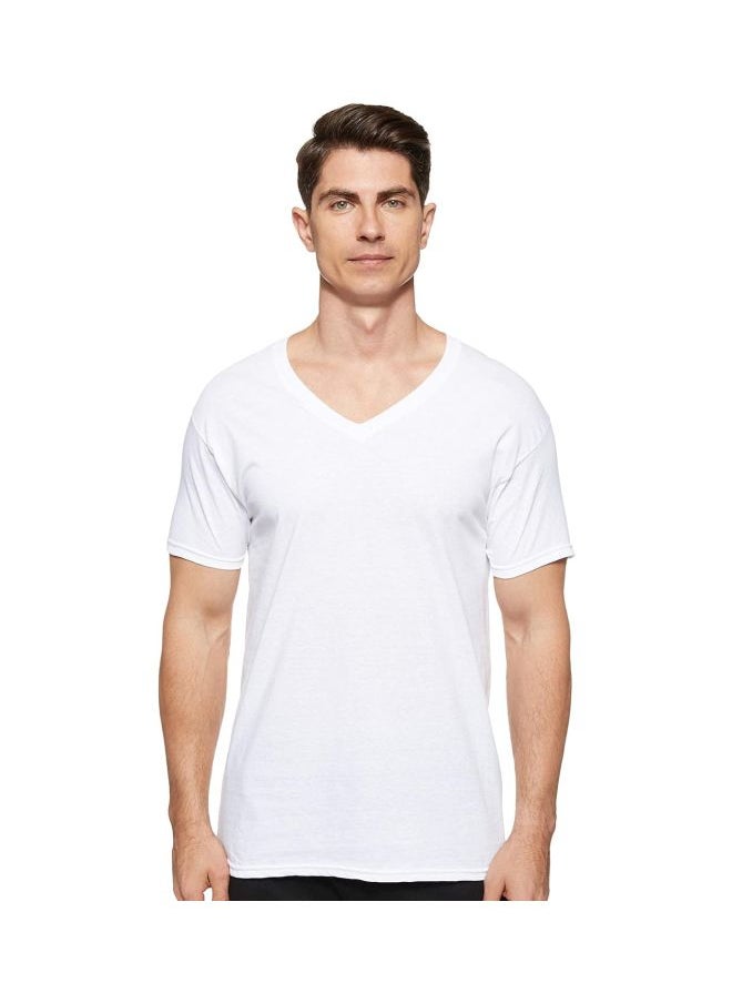Hanes Mens 3 Pack V Neck T Shirt