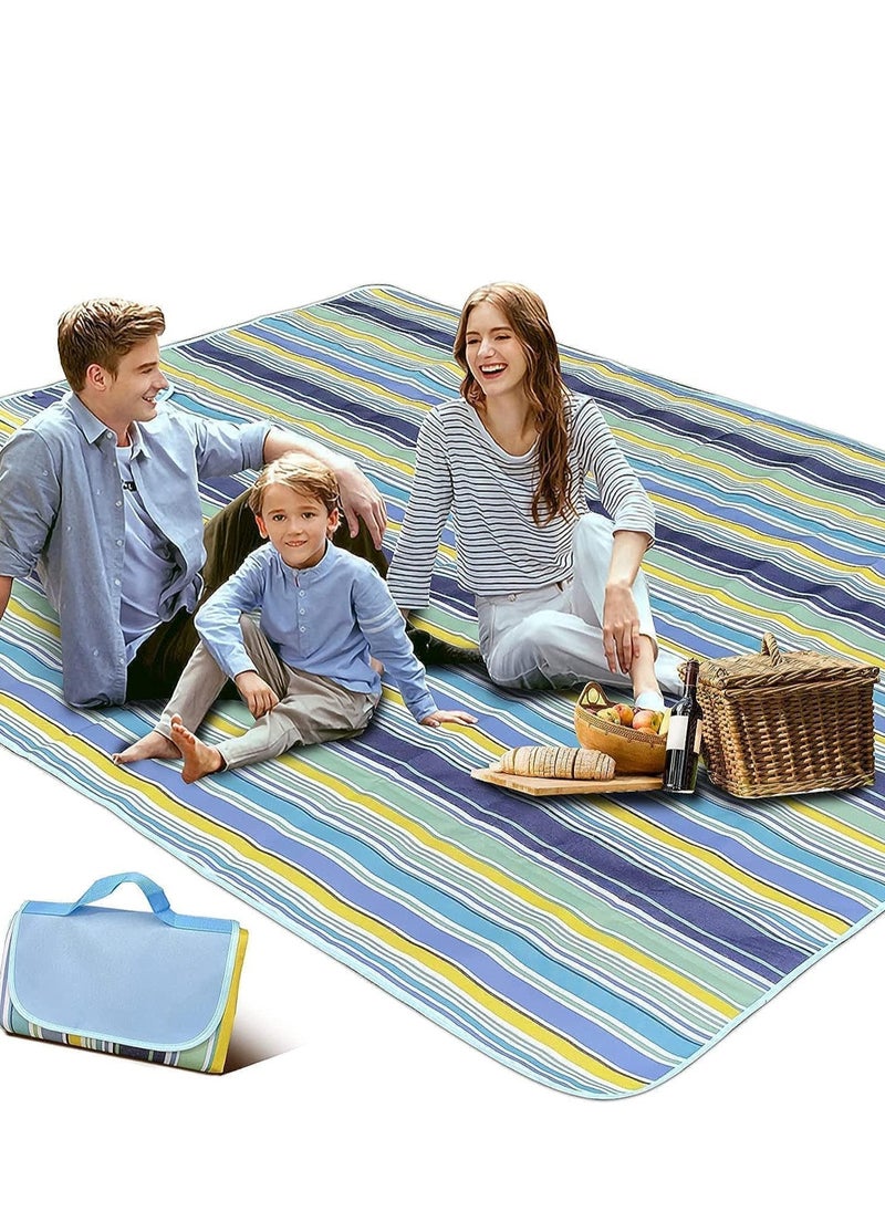 Foldable Picnic Blanket Waterproof Beach Blanket Waterproof Picnic Blanket Portable Picnic Mat Portable Beach Mat For Outdoor Camping Family Outdoor Park Garden 200×150cm