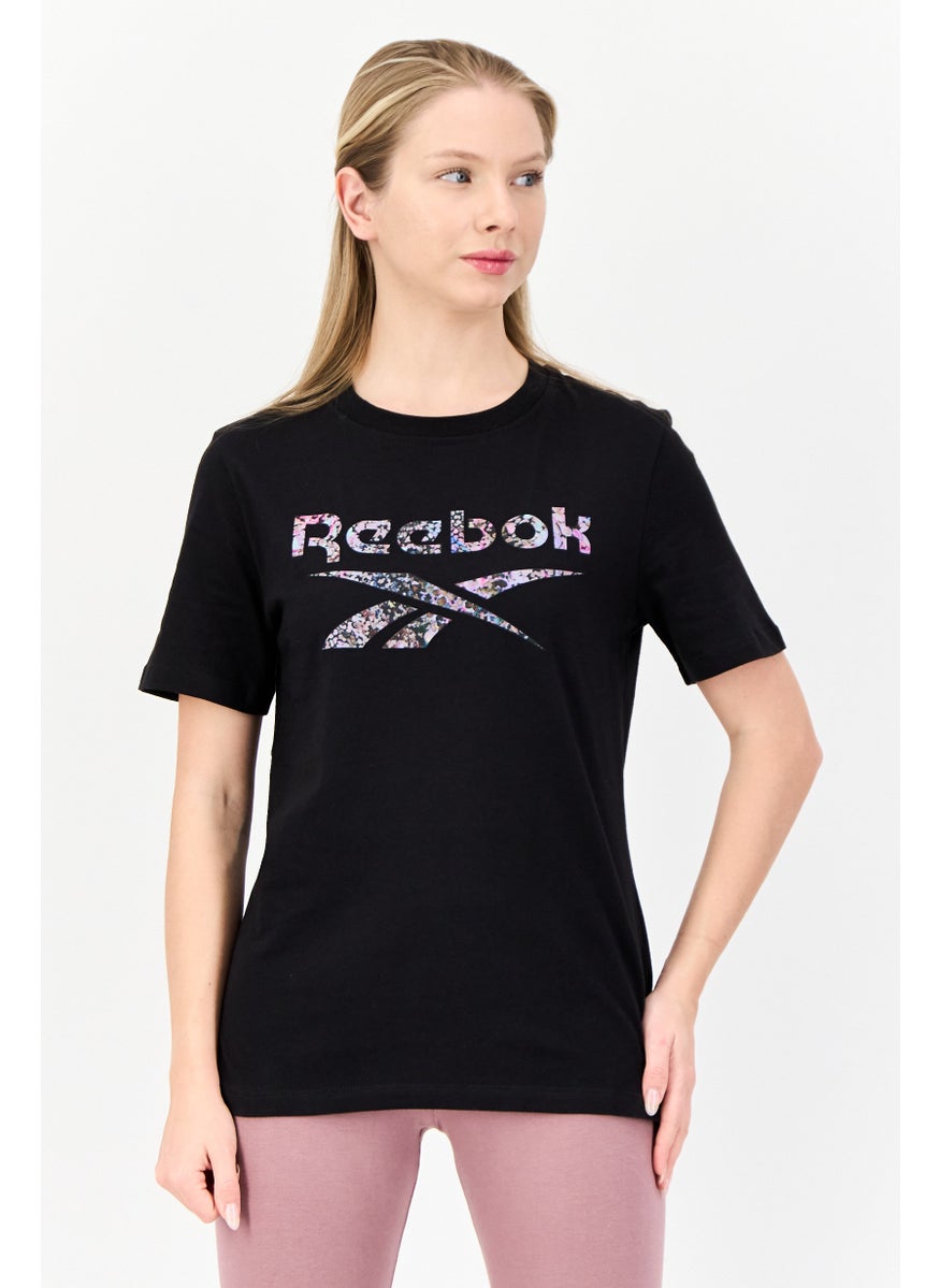 Women Sportswear Short Sleeve Outdoor T-Shirt, Black