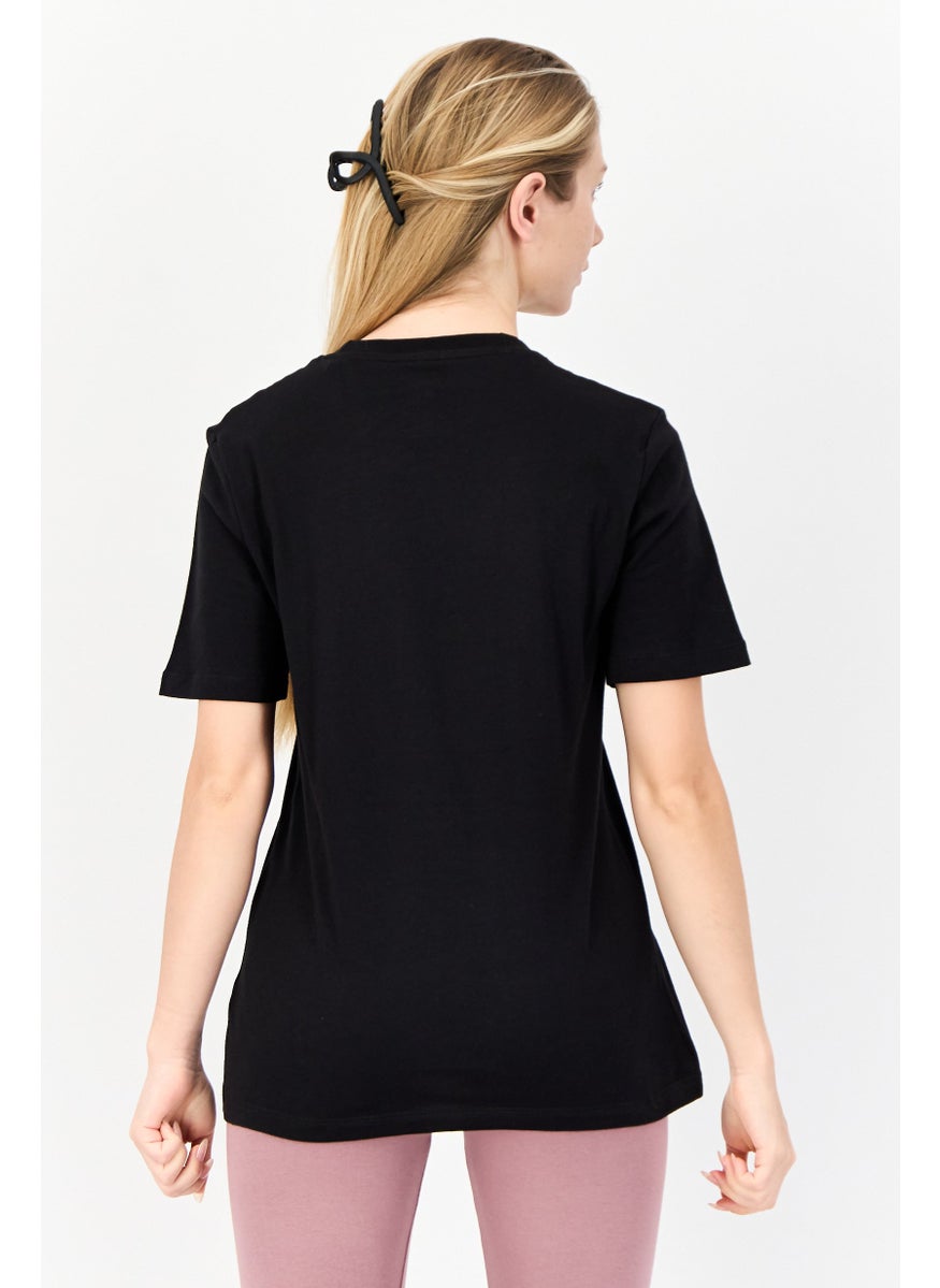 Women Sportswear Short Sleeve Outdoor T-Shirt, Black