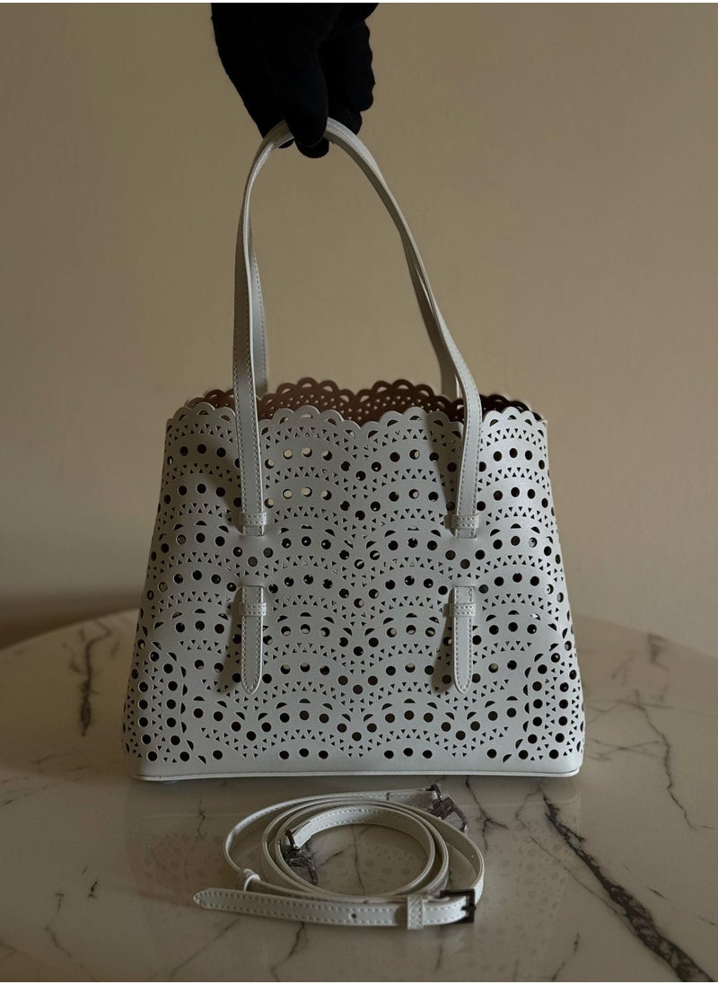 Chic Cutout Pattern Tote Bag