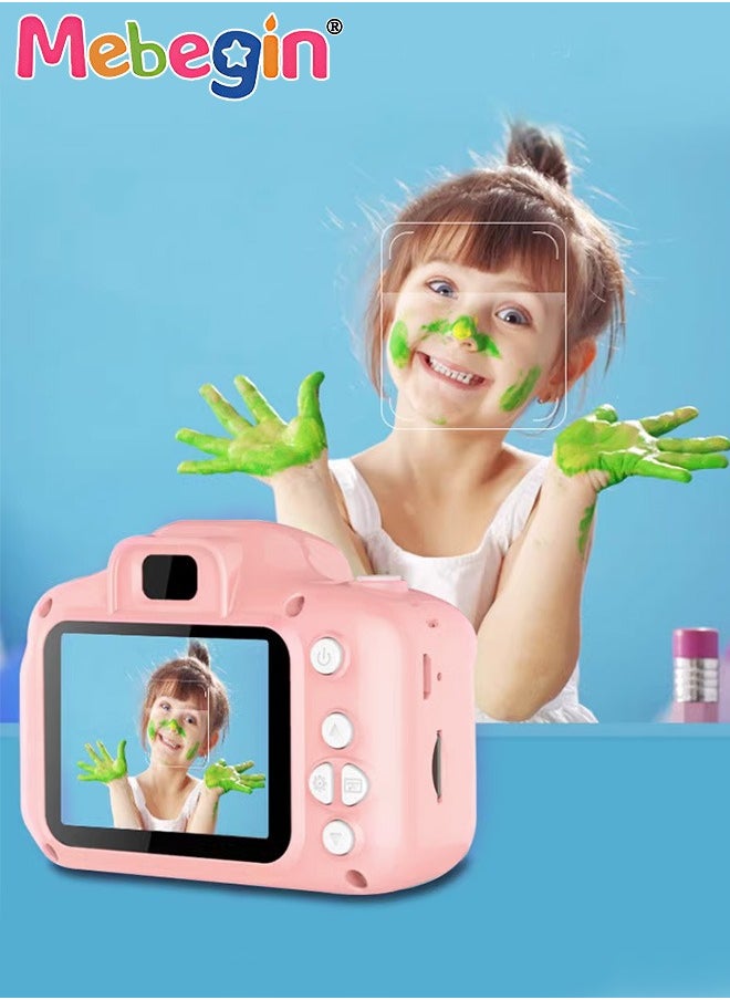 Kids Toy Camera, 1080P HD Toddler Digital Video Camera with 32G SD Card and Lanyard, Portable HD 13 Million Pixels Selfie Camera with Timing Shooting Function, Ideal Gift for Kids