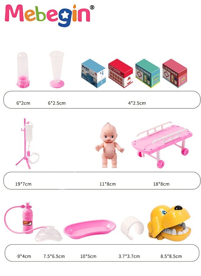 65 Pieces Kids Doctor Kit Pretend Play Toys with Working Stethoscope and Coat Carry Case,Medical Role Play Educational Toy,Doctor Playset for Boys Girls Ages 3+