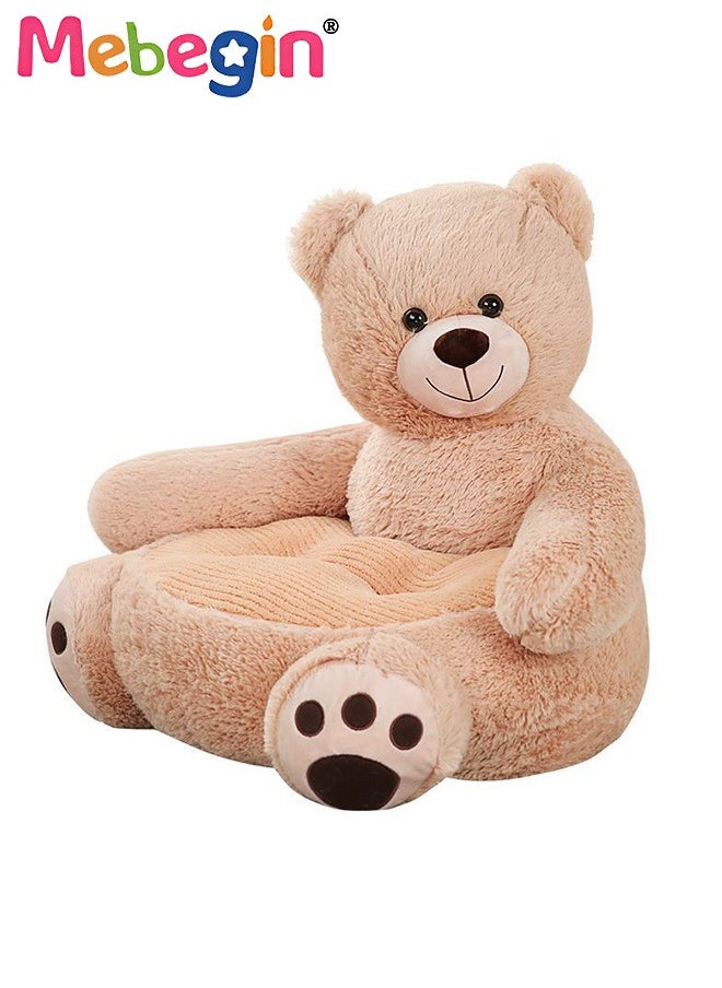 Bear-shaped Armchair, Adorable Fluffy Sofa, Animal-shaped Plush Chair for Relaxing and Reading, Charming Piece of Home Decor, Suitable for Living Room, Nursery Room and Kindergarten, 50*50*45cm