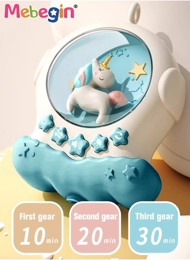 Baby Crib Mobile with Lights, Music and Teether Rattle, Universal Crib Attachment, Adorable crib hanging toys, Multifunctional Hanging Toys, Ideal Nursery Toy for Babies, 3 AA Batteries Required(Not