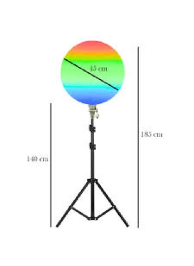 RGB-LED GS-450 Professional Photography Fill Light | 26CM RGB Dimmable Ring Light with Remote Control, Adjustable Brightness & Color Modes, Ideal for Makeup, Live Streaming & Video Recording