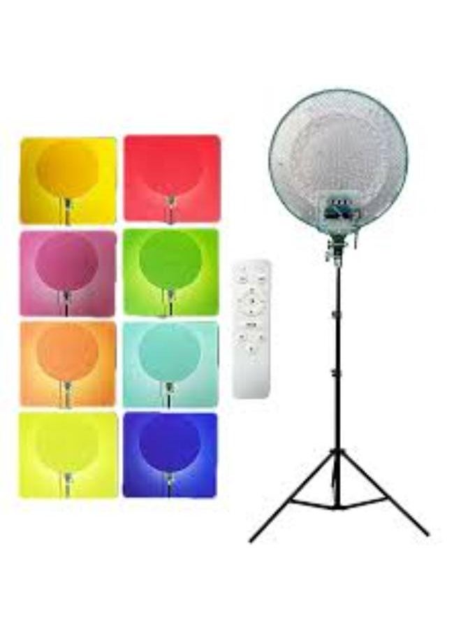 RGB-LED GS-450 Professional Photography Fill Light | 26CM RGB Dimmable Ring Light with Remote Control, Adjustable Brightness & Color Modes, Ideal for Makeup, Live Streaming & Video Recording