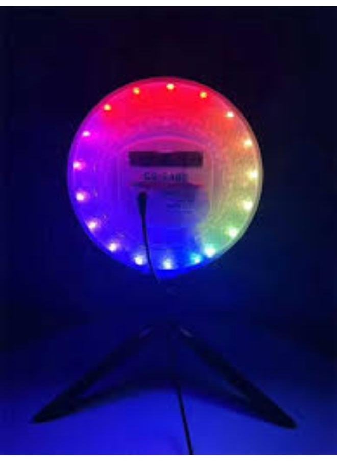 RGB LED Fill Light CS-2600 | 26CM Dimmable Photography Ring Light with 360° Adjustable Design, Remote Control, USB Powered for Makeup, Live Streaming, and Content Creation