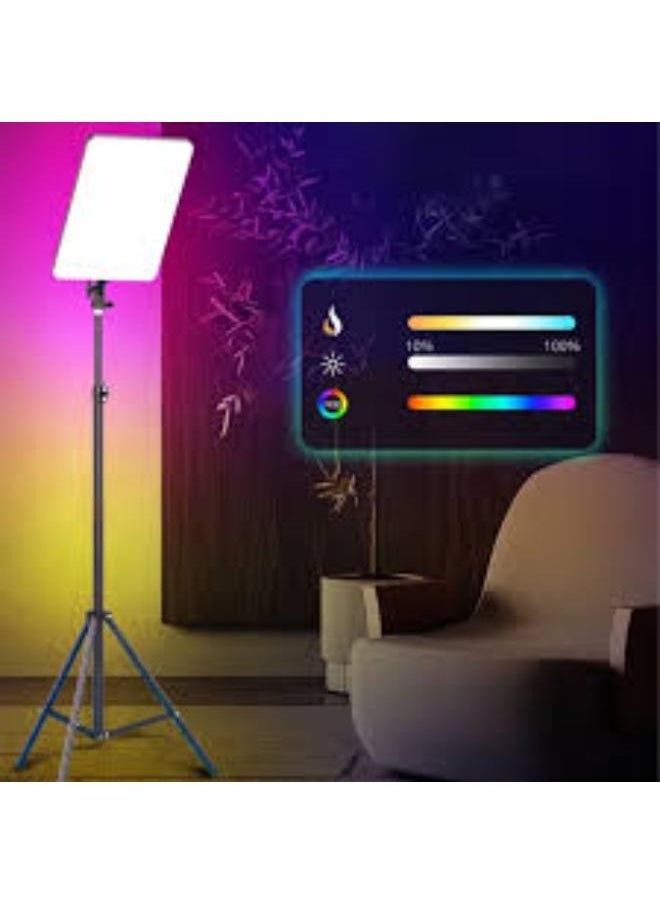 RGB LED Photography Fill Light PM-48 | Portable 360° Full-Color Dimmable Video Light Panel with Adjustable Brightness, Built-in Battery for Vlogging, YouTube, TikTok, Makeup & Live Streaming