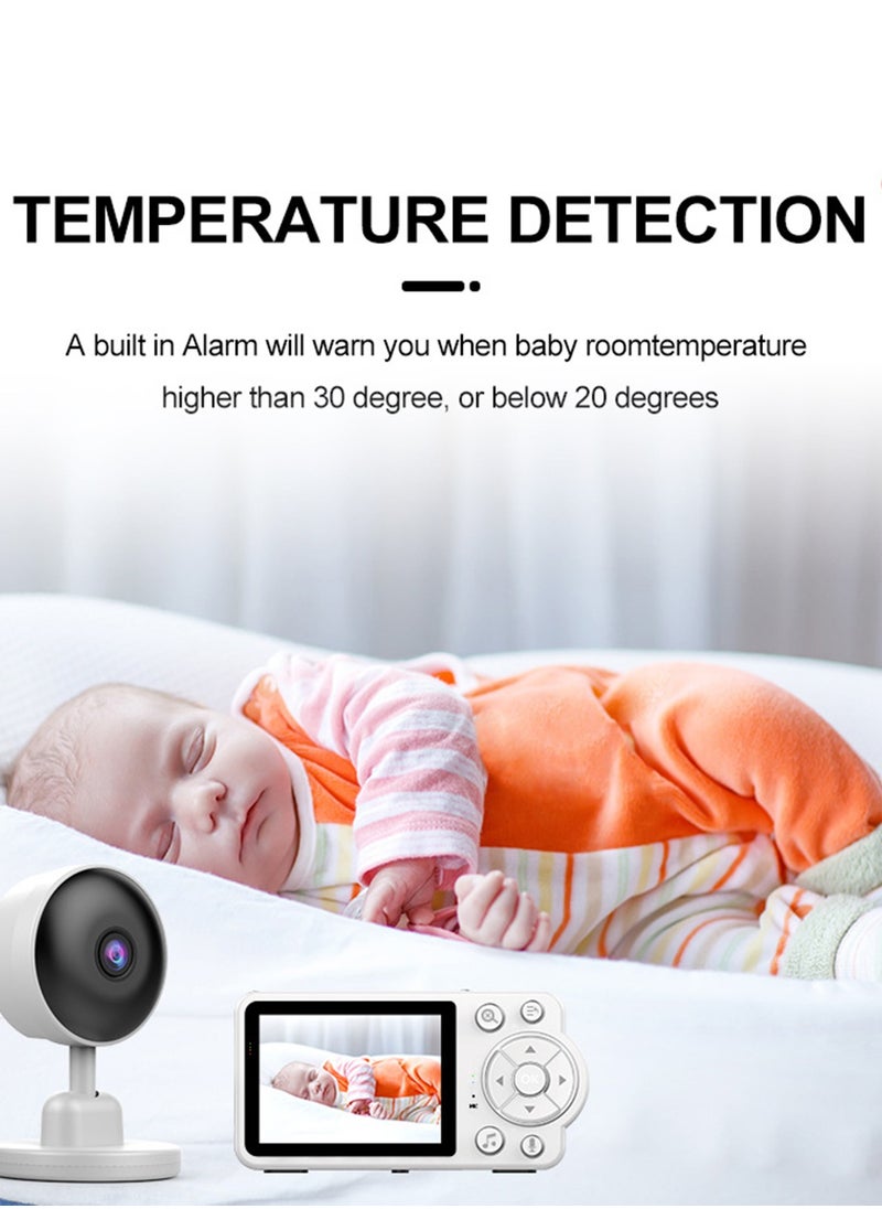 480P Smart HD Remote Baby Intercom Monitor 2.8