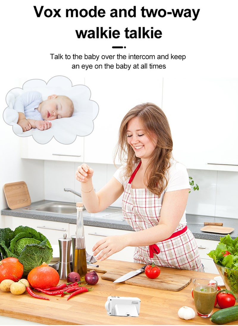 480P Smart HD Remote Baby Intercom Monitor 2.8