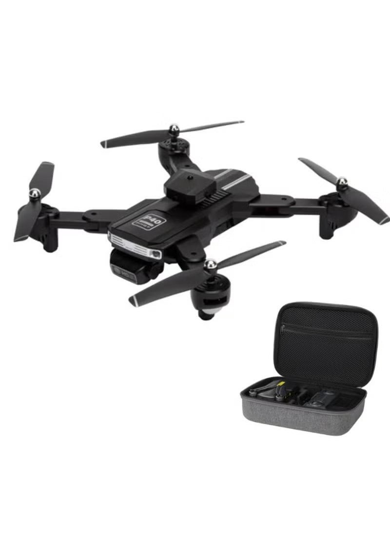 Pihot Portable Mini Drone with Remote Control – Multifunctional P40 RC Drone for Adults, Adjustable, App-Controlled, HD Camera, Foldable, Includes Carrying Case – Black