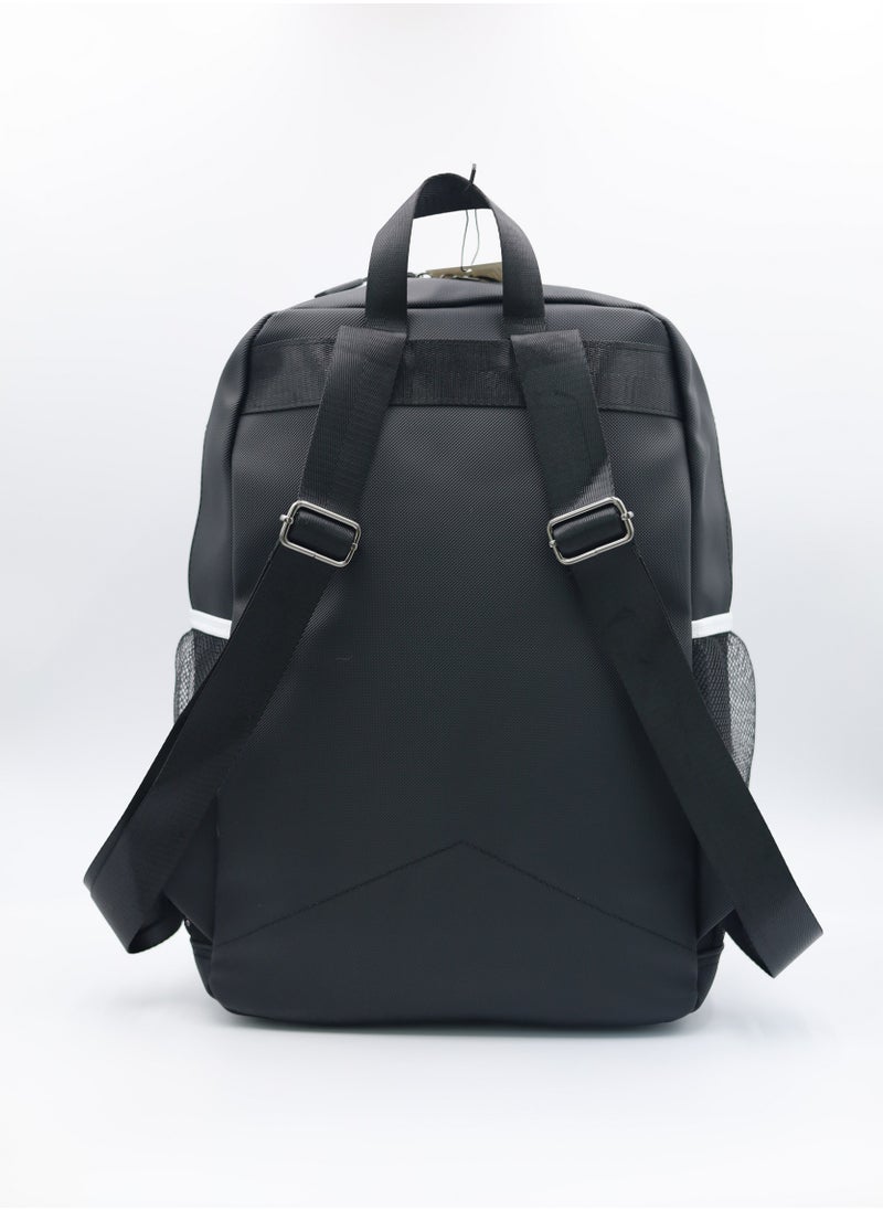 Lacoste Black and white color block backpack