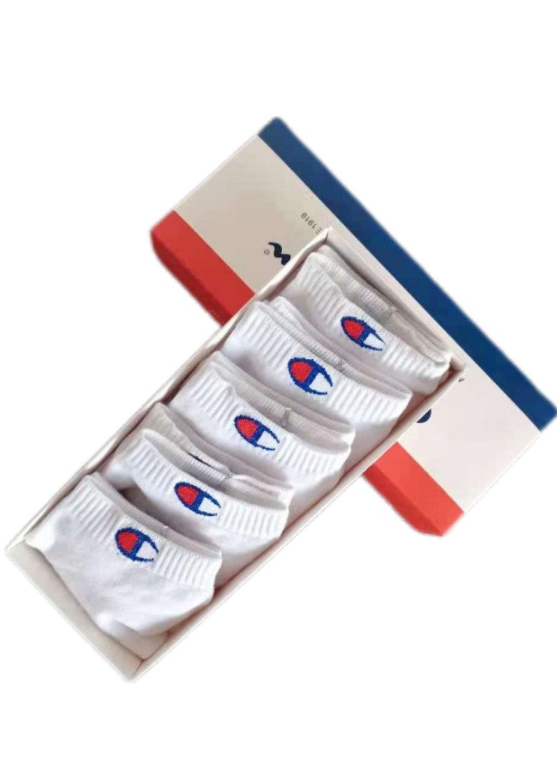 5 Pack Ankle Crew Socks