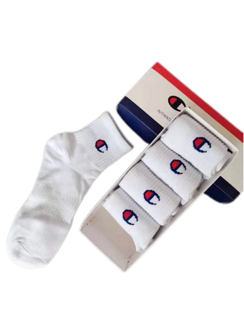 5 Pack Ankle Crew Socks