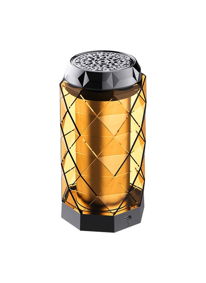 Elegant USB Rechargeable Incense Burner – Portable Oud and Bakhoor Burner for Home, Office, and Car (Orange)