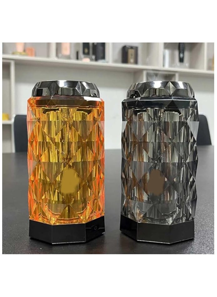 Elegant USB Rechargeable Incense Burner – Portable Oud and Bakhoor Burner for Home, Office, and Car (Orange)